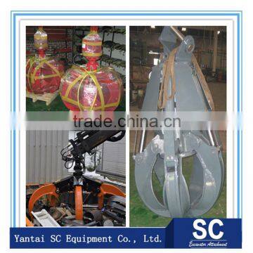 Excavator Bucket Spare Parts Orange Peel Grab Grapple Bucket