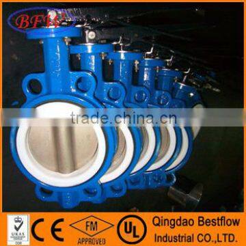 cast iron limit switch wafer butterfly valve