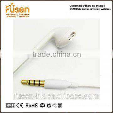 mono earbud flat cable earphone for iphone