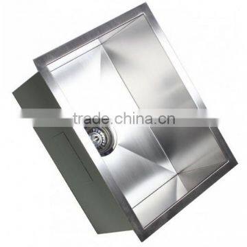 double sink stainless steel wash basin kitchen sin