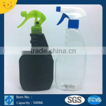 500ml 16oz pet plastic bottle with trigger sprayer pump for toilet cleaner/ detergent/abstergent /range hood cleaner