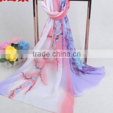 chinese 100% raw silk scarf