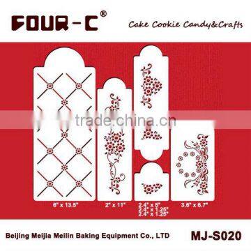 Cake stencils,4 tier daisy lattice set,cake decorating stenciling