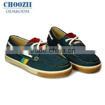 2016 Fashion Teenage Boys Canvas Slip-on Boat Shoes