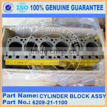 PC200-5 engine S6D95 6209-21-1100 cylinder block assembly part new in stock with cheap price