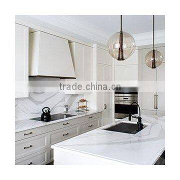 2016 kitchen conutertop white marble calacatta marble slab