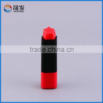 Popular fashion design cosmetic plastic lipstick tube for skin care