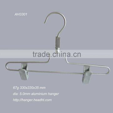 Our HEAD Aluminum light silver clip hanger for pants/trouers/bottom/skirt