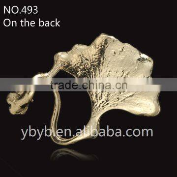 Punk Golden Alloy Jewelry Leaves Model Accessory-493