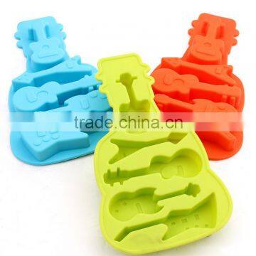 Kids Guitar Shaped Silicone Ice Cube Molds Tray