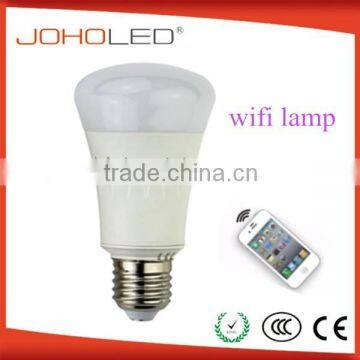 high quality 2300k e27 wifi rgb bulb dimmable 7.5w wifi led lamp