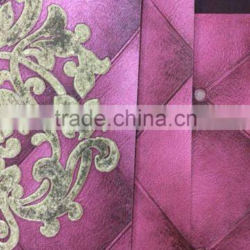 Italian Design Lether Effect Deep Embossed Wallpaper With High Quality photo-4