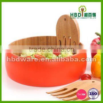 High quality eco-friendly bamboo salad bowl wholesale