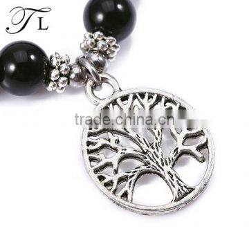 Stainless Steel and Natural Stone Beads Bracelet Men Jewelry Bracelet photo-3