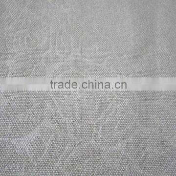 2013 new arrival embossed 100% linen fabric for hometextile
