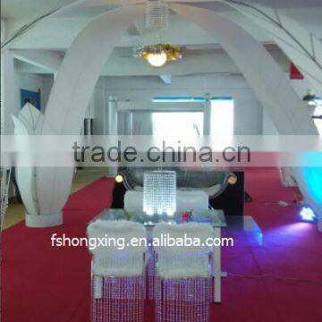 Julai wedding event chair crystal lotus shape wedding mandap for bride and groom