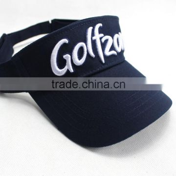 One Size Fit All Embroidery Topless Sun Visor Flexfit Golf Cap