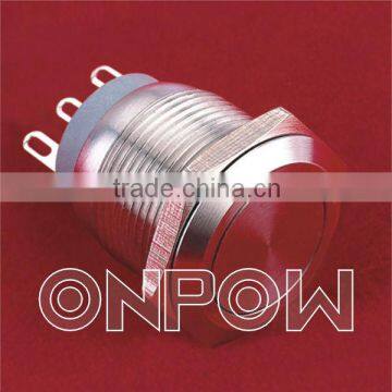 ONPOW 19mm metal push on micro switch(GQ19-11W series,CE,CCC,ROHS,IP67)