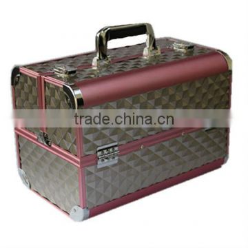 Aluminum Cosmetic Train Cases Bags Vanity Makeup Beauty Boxes Beauty Supplies