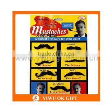 wholesale cheap Black halloween fake beard china supplier party jokes fake beard mustache