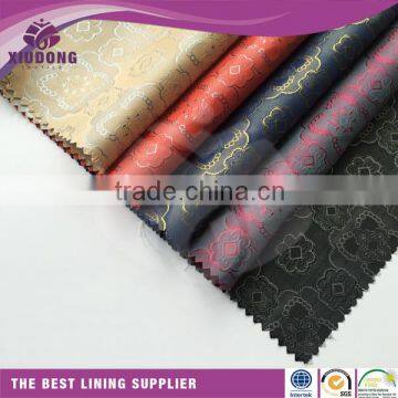 Chinese lining textile new design polyesterviscose jacquard lining fabric for suit