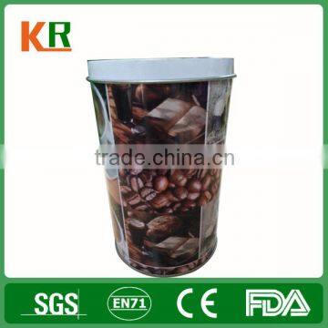 Food-grade airtight metal coffee tin canister