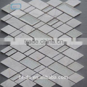 marble mixed glass mosaic