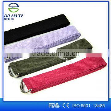New Products 2016 Adjustable Yoga Stretch Strap D-Ring Training Belt Waist Leg Fitness Tools photo-2