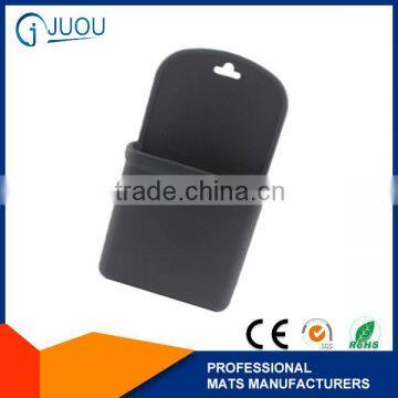 custom silicone car storage bag/case at car air vents for mobile phone