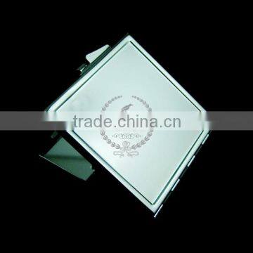 54x54mm square setting size metal vintage silver blank compact double side pocket mirror bezels tray 1991010