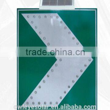 Solar LED sign board/ solar powered traffic arrow sign