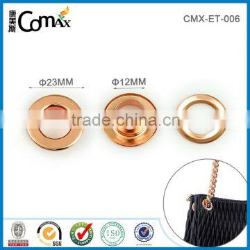 Plated rose gold metal garments shoe curtain eyelet