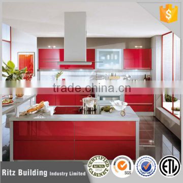 Commercial project use HPL kitchen cabinet