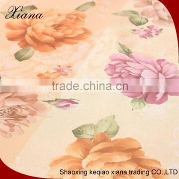 Colorful beautiful elegant flower curtain fabric zebra blind