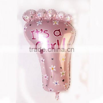 Lovely shine helium balloon, soles shine inflatable balloon, printed words balloon for baby/girl