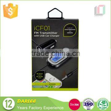 Professional rectangular shaped custom printed paper package box charger