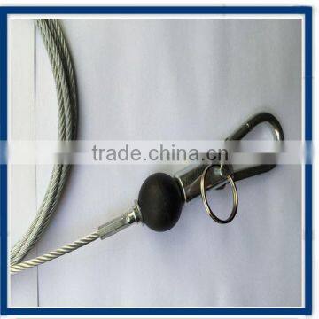 Gym Steel Cable With Nylon Ball/Eye Ring Terminal/ Bolt