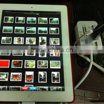 All-in-one Combo Kit USB2.0 Hub Card Reader Camera Connection Kit For IPad1/2/3 photo-3