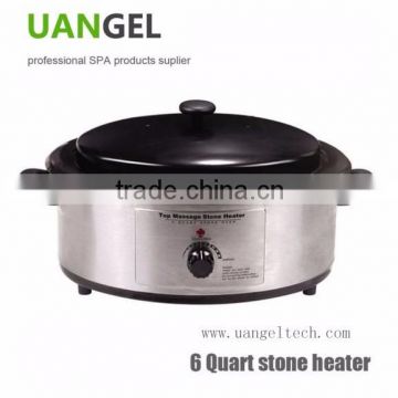 China salon 6 quart heater machine with CE natural basalt stone body massage stone heater machine