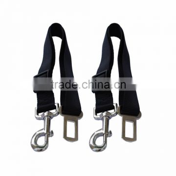 Black Polyester Dog Pet Seat Safety Belt for Car Vehicle