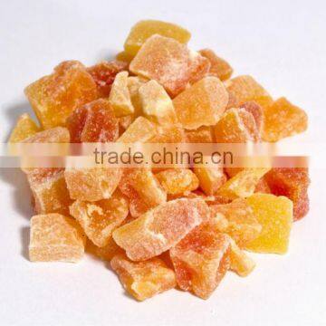 Crystallized diced Papaya