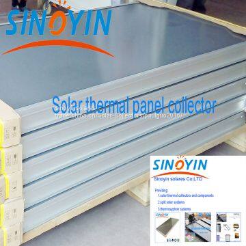 Solar keymark solar panel heating collector of 2.15sqm,black frame,laser welding absorber