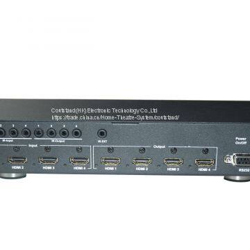 Coutstand Coutstand 4X4 Seamless switch HDMI matrix & 2x2 video wall using four HDTV Dispalys