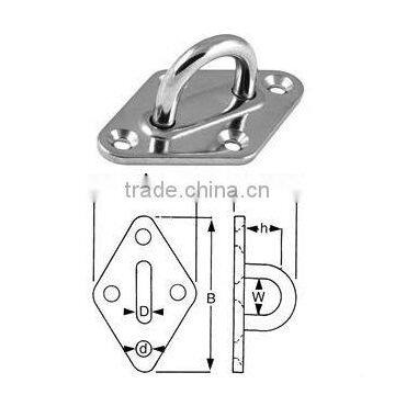 marine hardware eye plate diamond