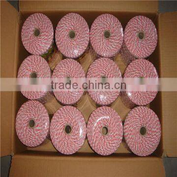 Portable Plastic Electric Cattle Fence Polywire for Sheep/horse/goat/cow Outdoor Fencing photo-6