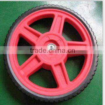 12 inch Lawn Mower Plastic PVC Solid Wheel