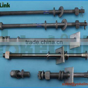 Broad Range Carbon Steel HDG Line Post Stud 5/8'' X7 1/2'' photo-6