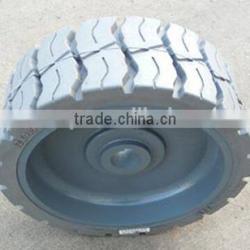 Hydraulic Scissor Car Lift Used Solid Tyre Wheels 12x4.5 15x5 12.5x4.5 photo-5