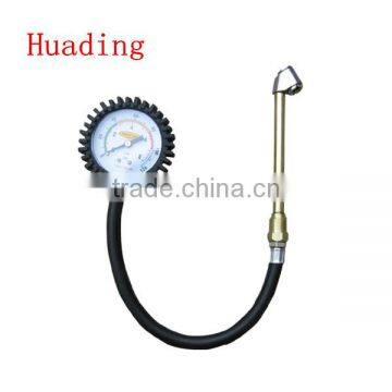 tire inflator gauge with heavy duty head tire chuck