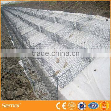 high quality Galvanized gabion basket/gabion retaining wall